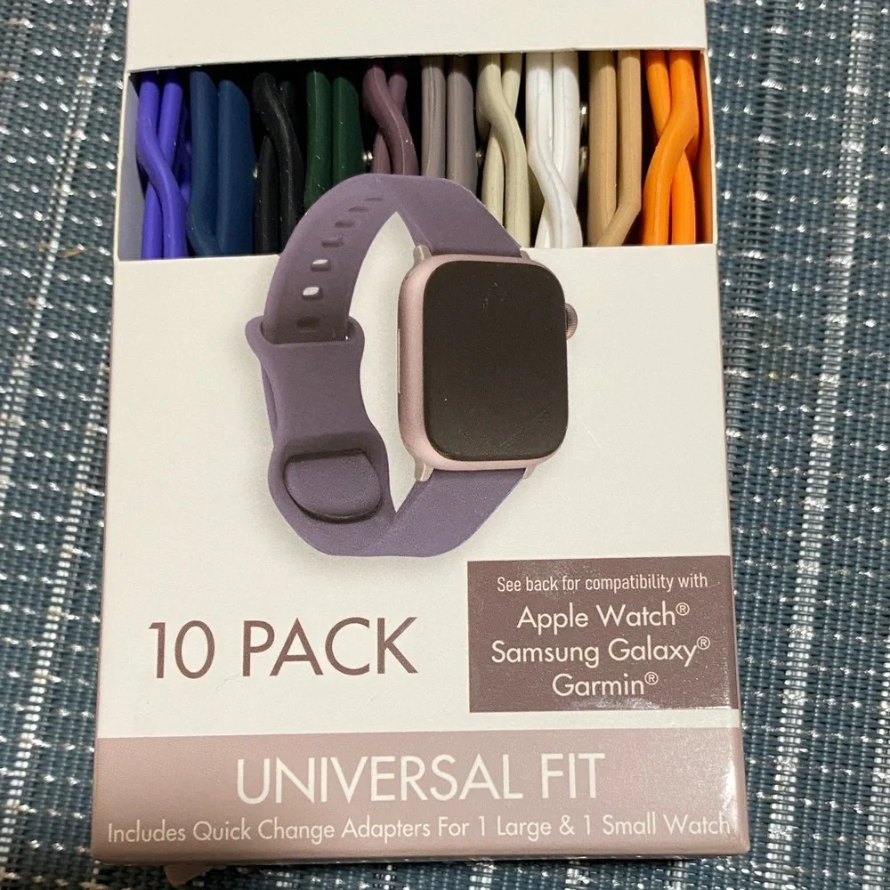 Silicone Smart Watch Band Set - 10 Pack